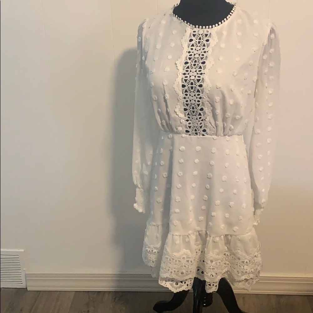 White mini dress brand simple